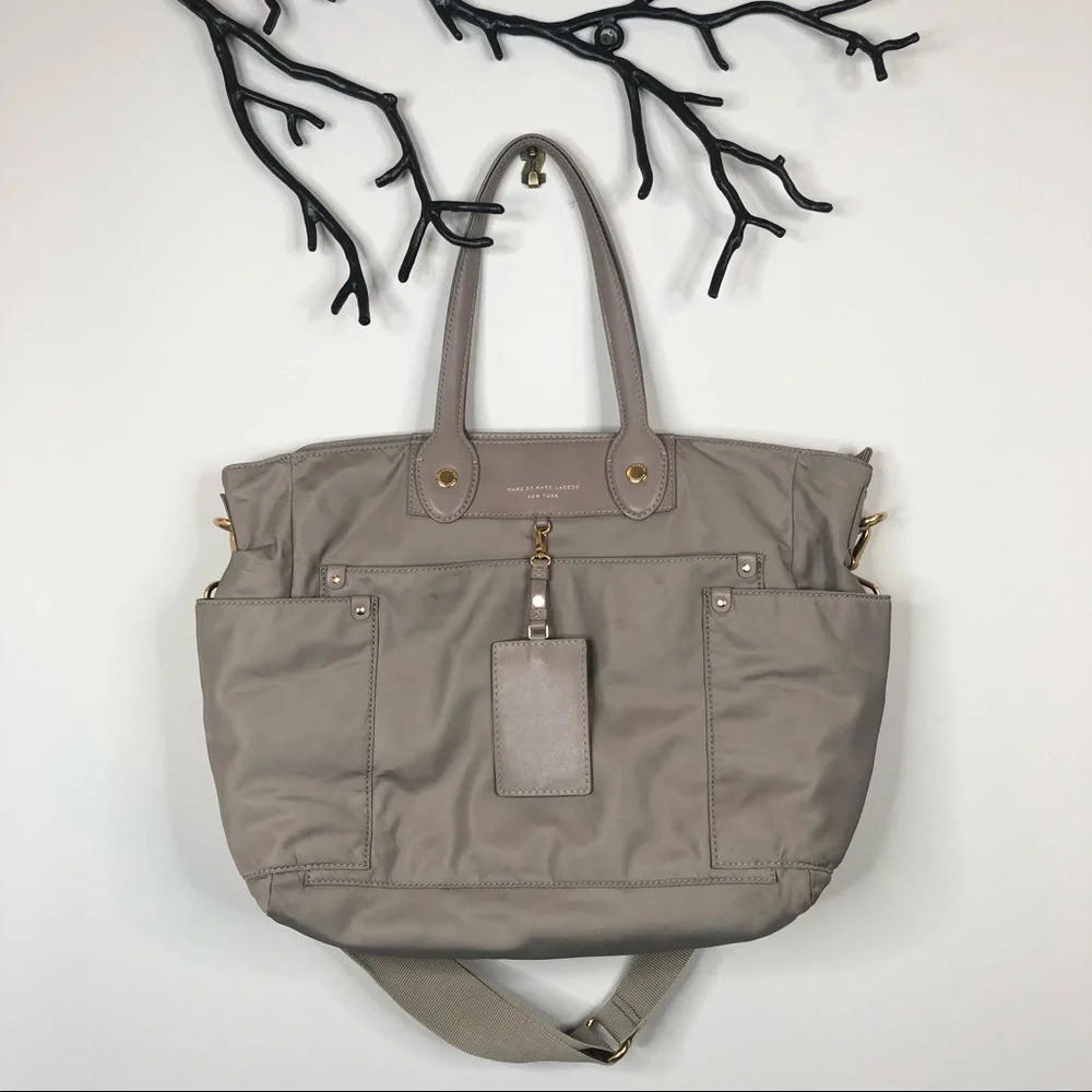 Marc by Marc Jacobs Taupe Nylon Baby Bag